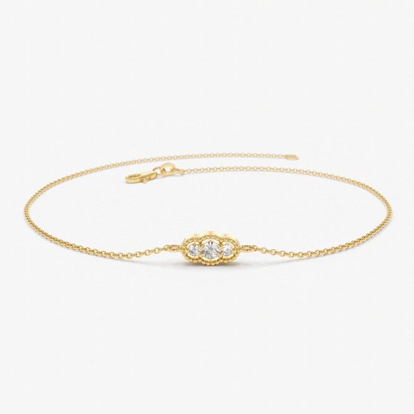 AdornA Jewelry - Ana's Dazzling Jasper Diamond Bracelet